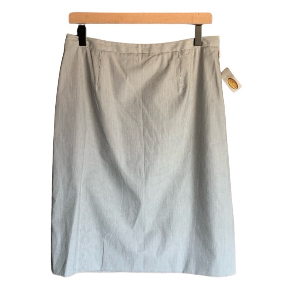 New Talbots women’s skirt made in USA faint stripes size 10 coastal Euro summer